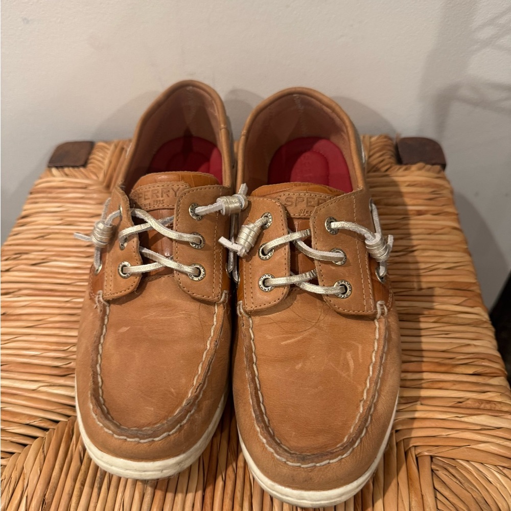 Sperry Women’s Brown Leather Boat Shoes